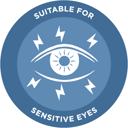 Suitable for sensitive eyes